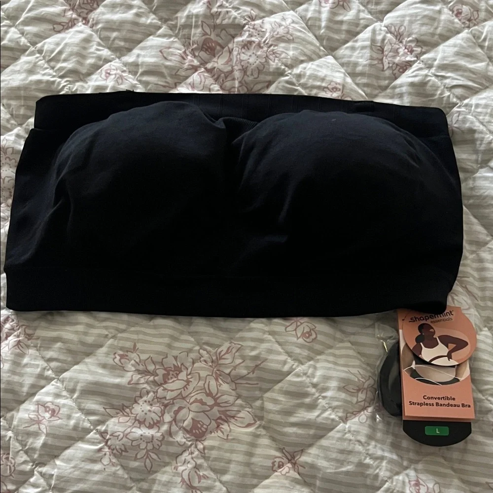 NWT Shapermint Essentials Black Bandeau - Picture 2 of 5